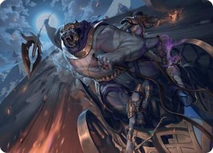 Image of Zahur, Glory's Past Art Card [Aetherdrift Art Series]