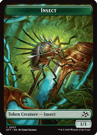 Image of Insect // Elephant Double-Sided Token [Aetherdrift Tokens]