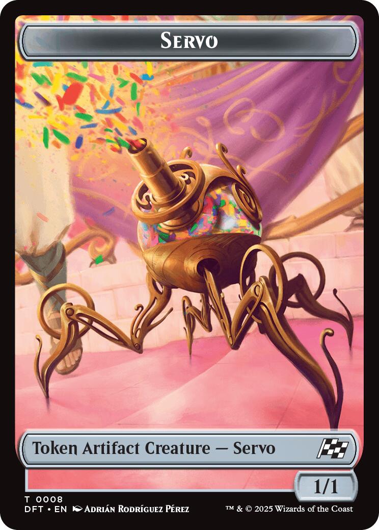 Image of Servo // Thopter (0009) Double-Sided Token [Aetherdrift Tokens]