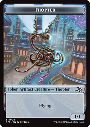 Image of Thopter (0009) // Treasure Double-Sided Token [Aetherdrift Tokens]