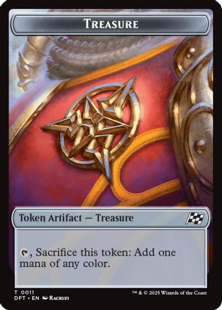 Image of Treasure // Pilot Double-Sided Token [Aetherdrift Tokens]
