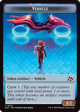 Image of Vehicle // Pilot Double-Sided Token [Aetherdrift Tokens]