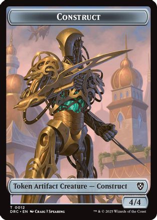 Image of Construct // Nalaar Aetherjet Double-Sided Token [Aetherdrift Commander Tokens]