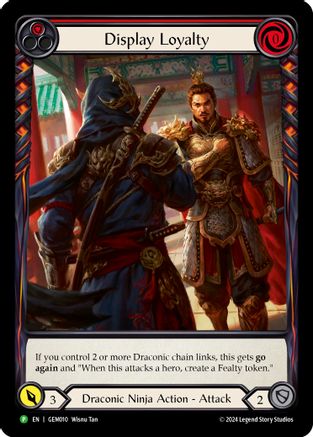 Image of Display Loyalty (Red) [GEM010] (GEM Pack 1)  Rainbow Foil