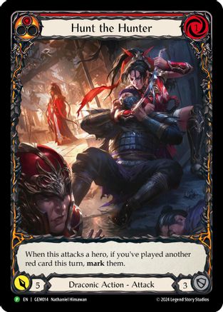 Image of Hunt the Hunter (Red) [GEM014] (GEM Pack 1)  Rainbow Foil