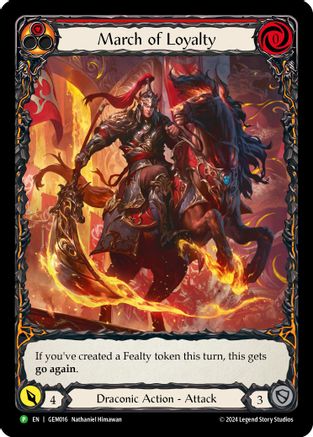 Image of March of Loyalty (Red) [GEM016] (GEM Pack 1)  Rainbow Foil