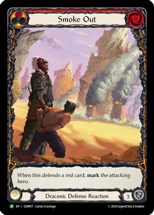 Image of Smoke Out (Red) [GEM017] (GEM Pack 1)  Rainbow Foil