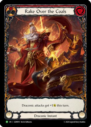 Image of Rake Over the Coals (Red) [GEM019] (GEM Pack 1)  Rainbow Foil