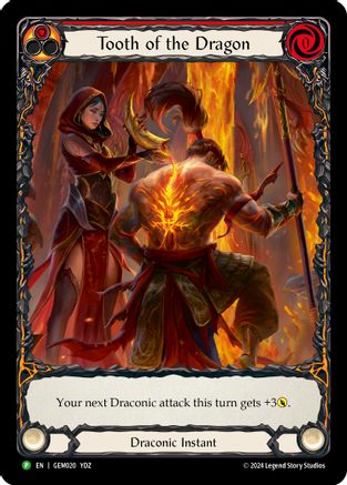 Image of Tooth of the Dragon (Red) [GEM020] (GEM Pack 1)  Rainbow Foil