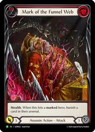 Image of Mark of the Funnel Web (Red) [GEM022] (GEM Pack 1)  Rainbow Foil