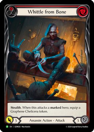 Image of Whittle from Bone (Red) [GEM026] (GEM Pack 1)  Rainbow Foil