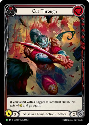 Image of Cut Through (Red) [GEM027] (GEM Pack 1)  Rainbow Foil
