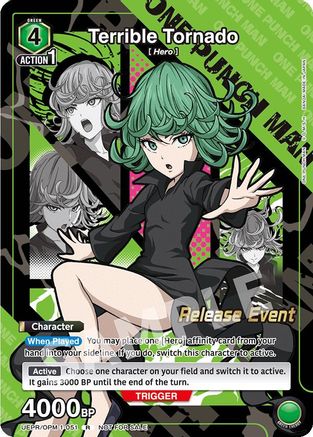 Image of Terrible Tornado (Release Event Participation) (UEPR/OPM-1-051) - UE06BT One Punch Man Release Event Cards
