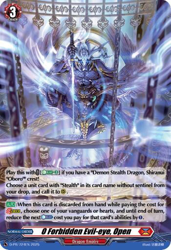 Image of 0 Forbidden Evil-eye, Open (Foil) (D-PR/724EN) [D Promo Cards]