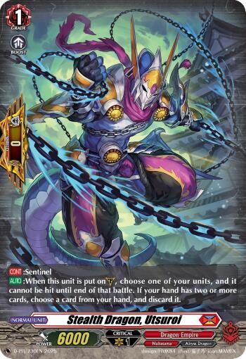 Image of Stealth Dragon, Utsuroi (Foil) (D-PR/730EN) [D Promo Cards]