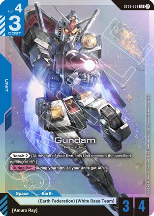Image of Gundam (ST01-001) - Edition Beta Holofoil