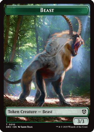 Image of Beast (0010) // Servo Double-Sided Token [Aetherdrift Commander Tokens]