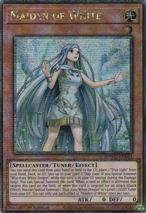 Image of Maiden of White (Quarter Century Secret Rare) [SDWD-EN041] Quarter Century Secret Rare