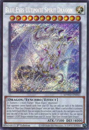 Image of Blue-Eyes Ultimate Spirit Dragon (Secret Rare) [SDWD-EN043] Secret Rare