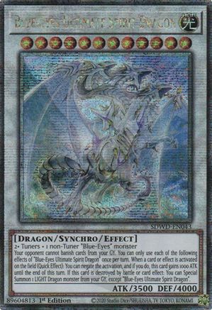 Image of Blue-Eyes Ultimate Spirit Dragon (Quarter Century Secret Rare) [SDWD-EN043] Quarter Century Secret Rare