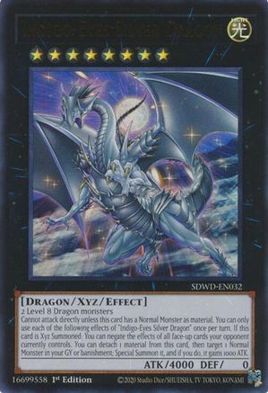 Image of Indigo-Eyes Silver Dragon [SDWD-EN032] Ultra Rare