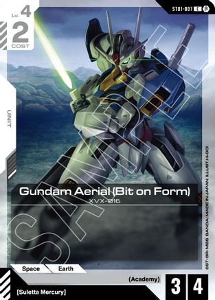Image of Gundam Aerial (Bit on Form) (ST01-007) - Edition Beta