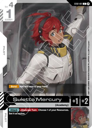 Image of Suletta Mercury (ST01-011) - Edition Beta