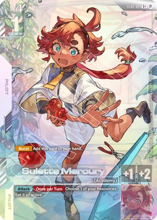Image of Suletta Mercury (C+) (ST01-011) - Edition Beta Holofoil