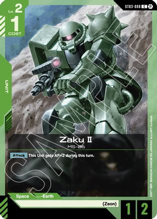 Image of Zaku II (ST03-008) - Edition Beta