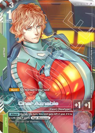 Image of Char Aznable (C+) (ST03-011) - Edition Beta Holofoil
