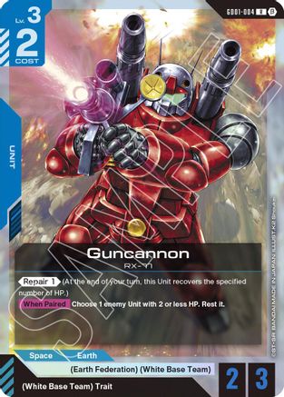 Image of Guncannon (GD01-004) - Edition Beta Holofoil