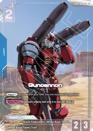 Image of Guncannon (R+) (GD01-004) - Edition Beta