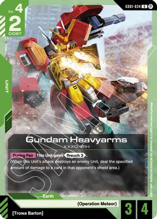 Image of Gundam Heavyarms (GD01-034) - Edition Beta