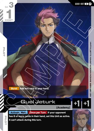 Image of Guel Jeturk (GD01-097) - Edition Beta