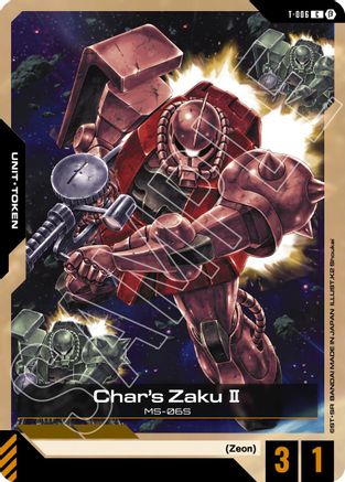 Image of Char's Zaku II (Token) (T-006) - Edition Beta