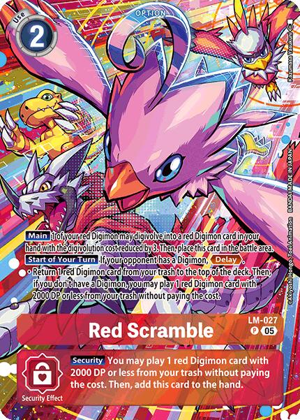 Image of Red Scramble [LM-027] (Alternate Art) [Starter Deck: Hero of Hope]