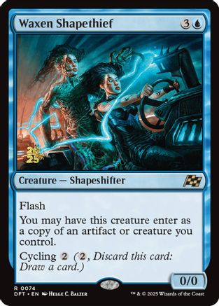 Image of Waxen Shapethief [Aetherdrift Prerelease Promos]