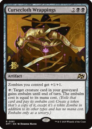 Image of Cursecloth Wrappings [Aetherdrift Prerelease Promos]