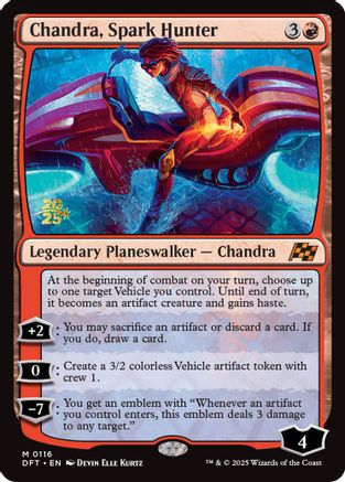 Image of Chandra, Spark Hunter [Aetherdrift Prerelease Promos]