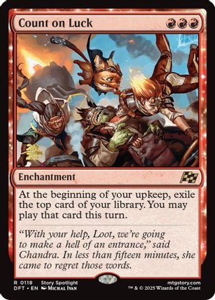 Image of Count on Luck [Aetherdrift Prerelease Promos]