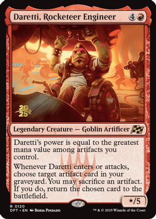 Image of Daretti, Rocketeer Engineer [Aetherdrift Prerelease Promos]