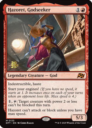 Image of Hazoret, Godseeker [Aetherdrift Prerelease Promos]