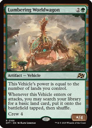Image of Lumbering Worldwagon [Aetherdrift Prerelease Promos]