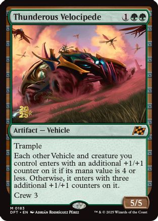 Image of Thunderous Velocipede [Aetherdrift Prerelease Promos]