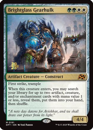 Image of Brightglass Gearhulk [Aetherdrift Prerelease Promos]
