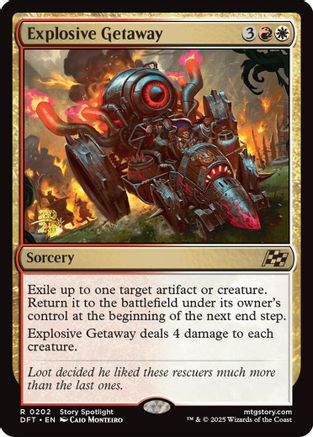 Image of Explosive Getaway [Aetherdrift Prerelease Promos]