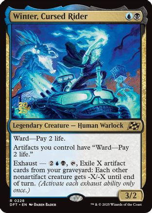 Image of Winter, Cursed Rider [Aetherdrift Prerelease Promos]