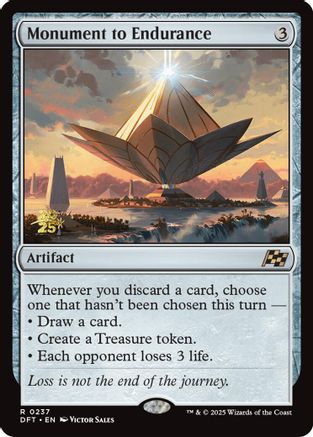 Image of Monument to Endurance [Aetherdrift Prerelease Promos]