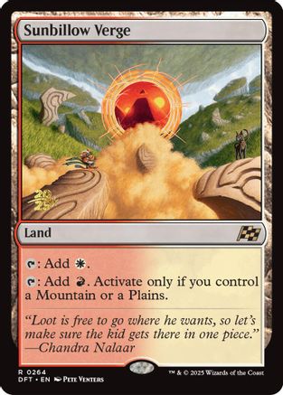 Image of Sunbillow Verge [Aetherdrift Prerelease Promos]