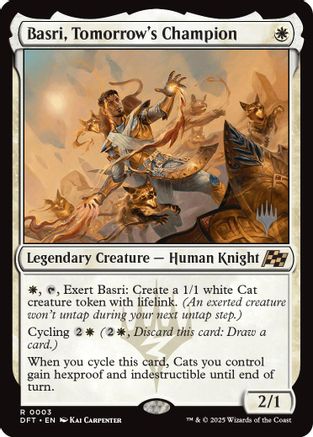 Image of Basri, Tomorrow's Champion (Promo Pack) [Aetherdrift Promos]